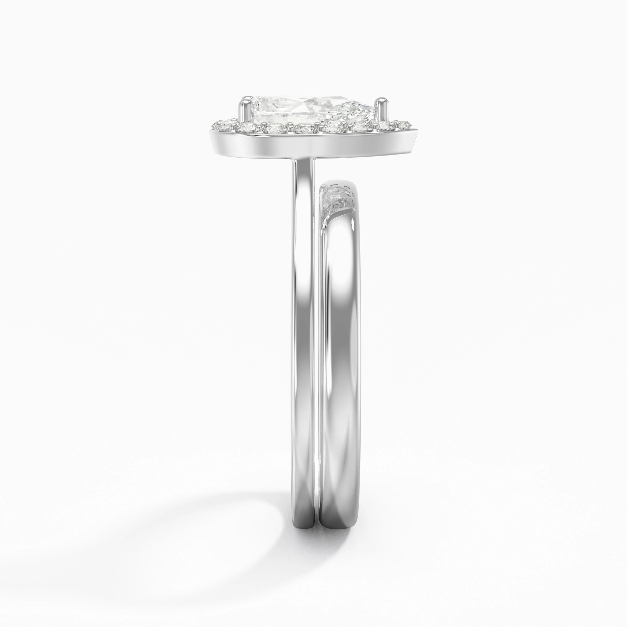 Plated Art Deco Bridal Set