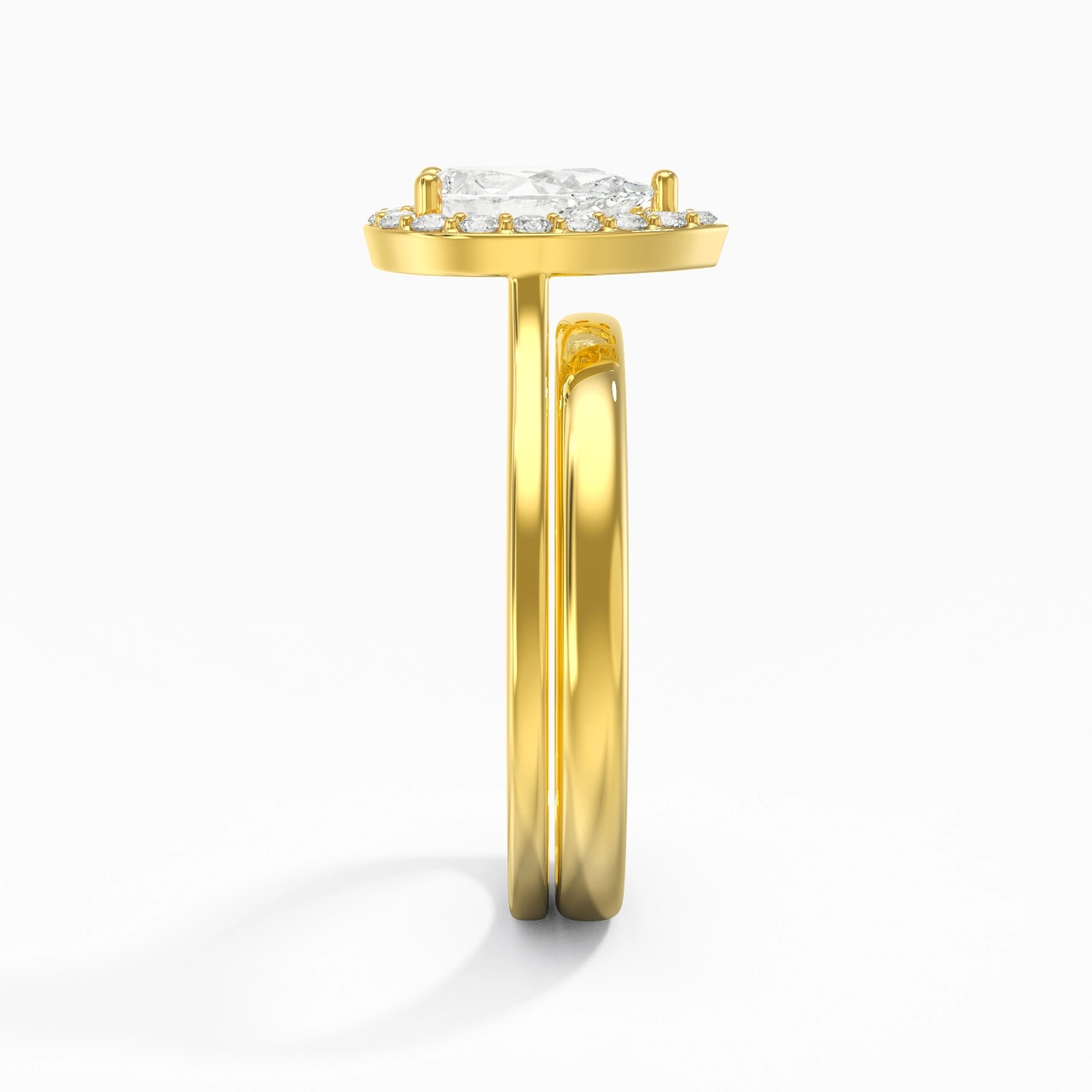 Plated Art Deco Bridal Set