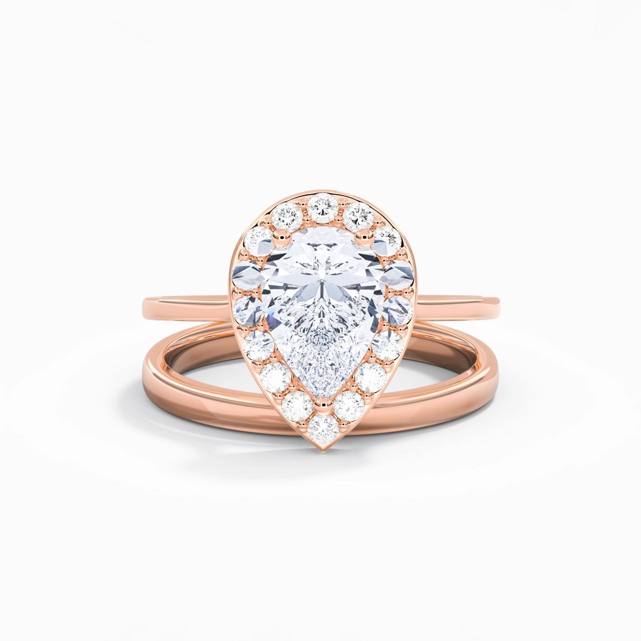 Plated Art Deco Bridal Set