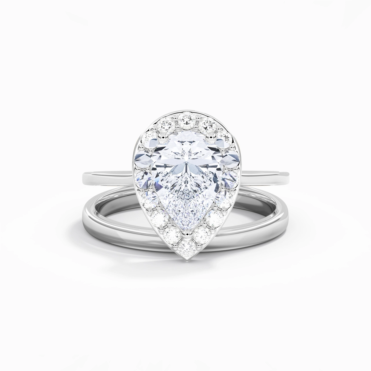 Plated Art Deco Bridal Set