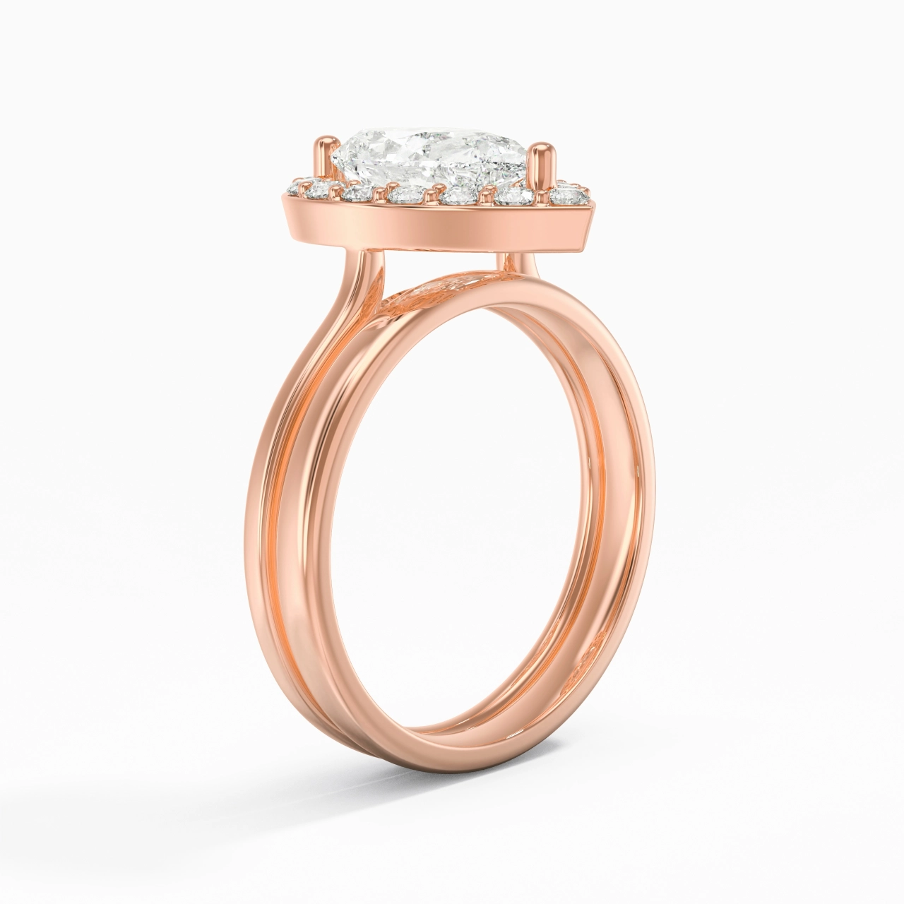Plated Art Deco Bridal Set