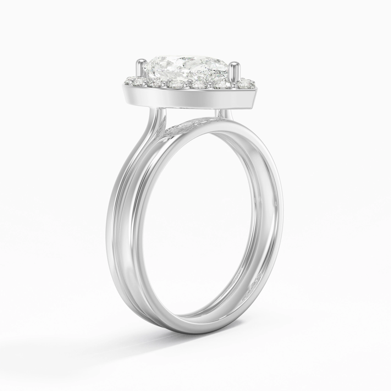 Plated Art Deco Bridal Set
