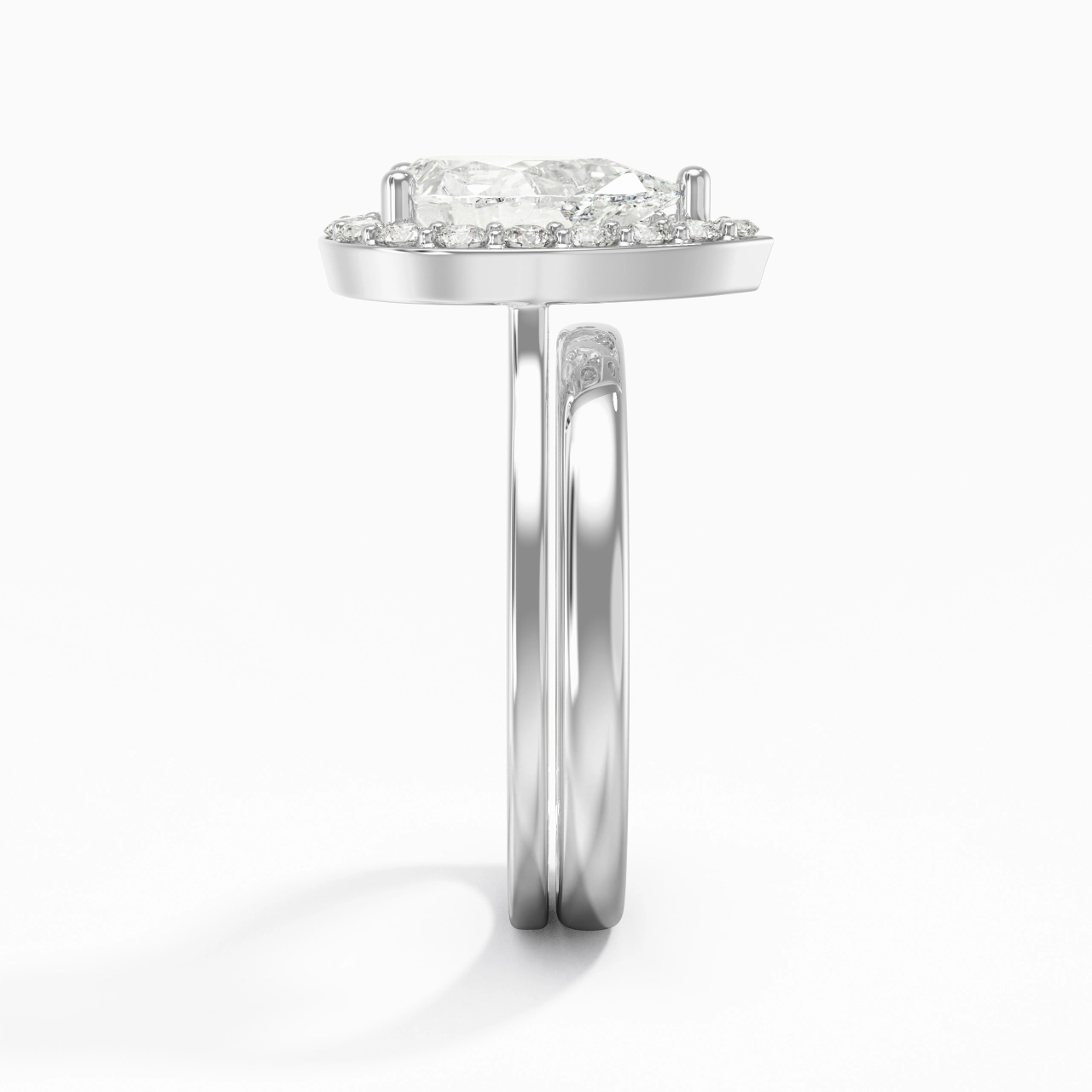 Plated Art Deco Bridal Set
