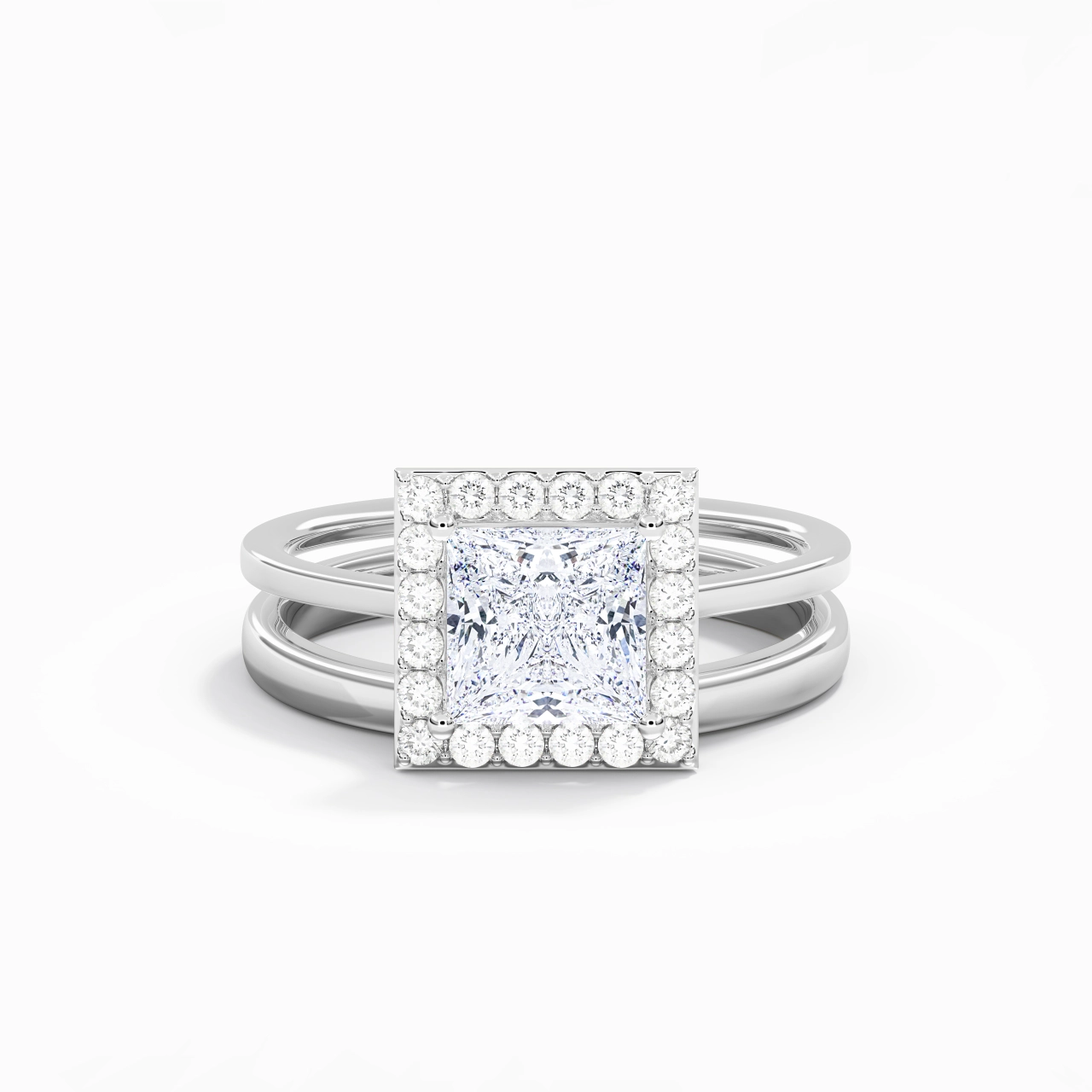Plated Art Deco Bridal Set