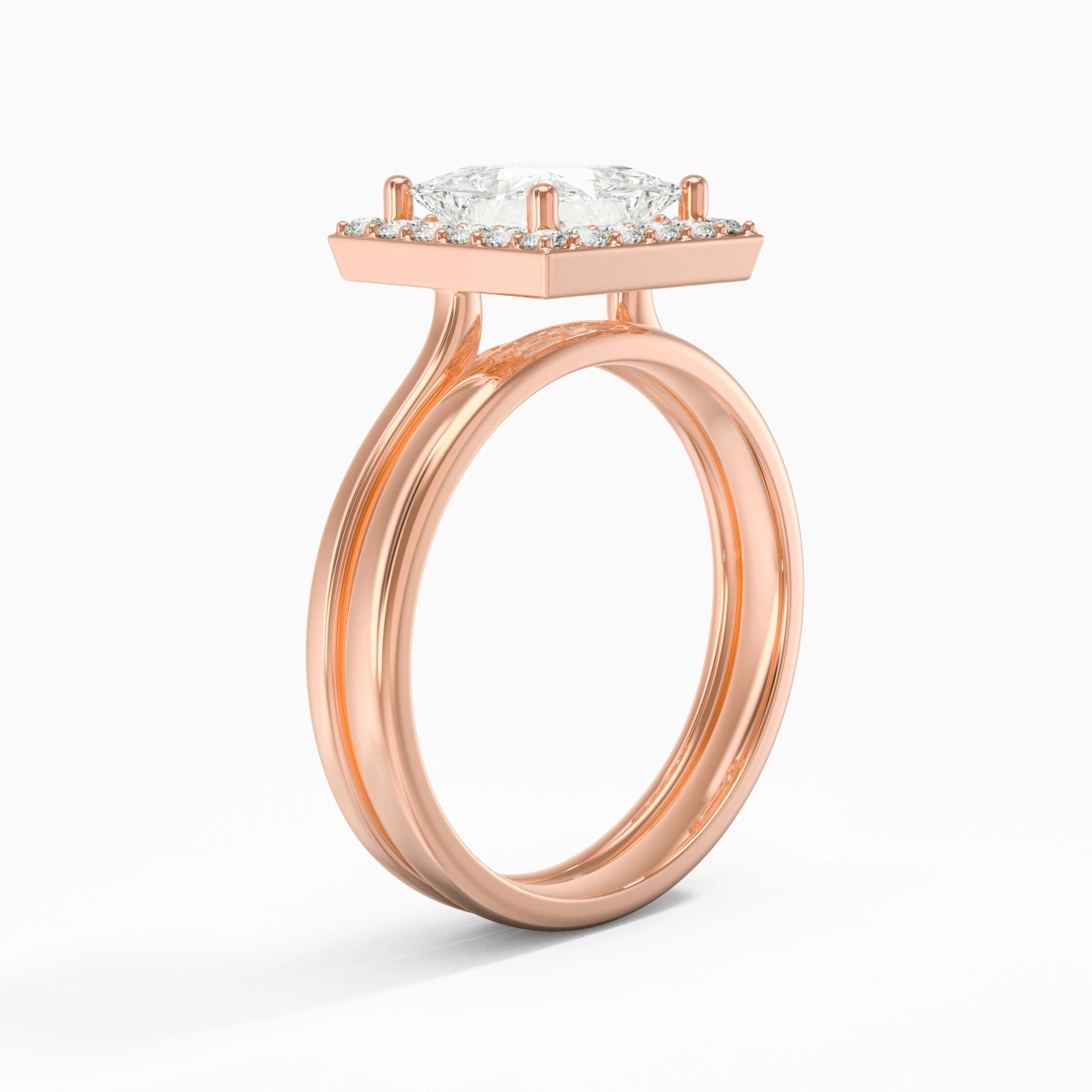 Plated Art Deco Bridal Set