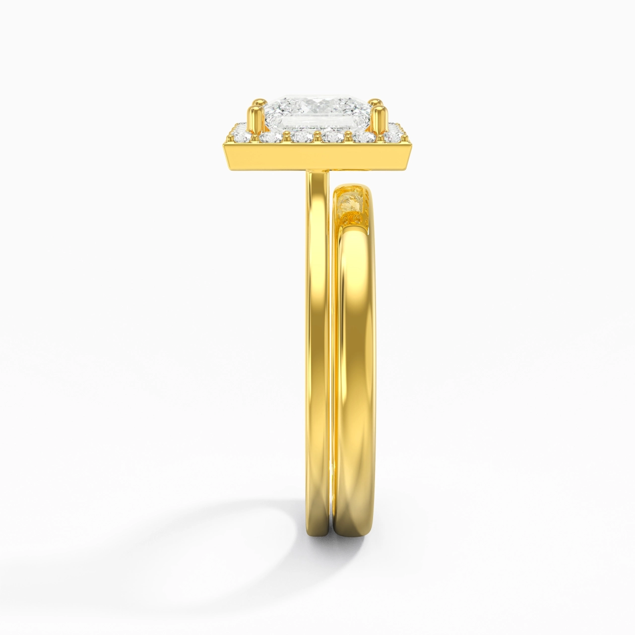 Plated Art Deco Bridal Set