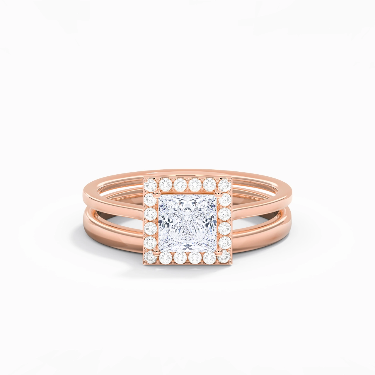 Plated Art Deco Bridal Set