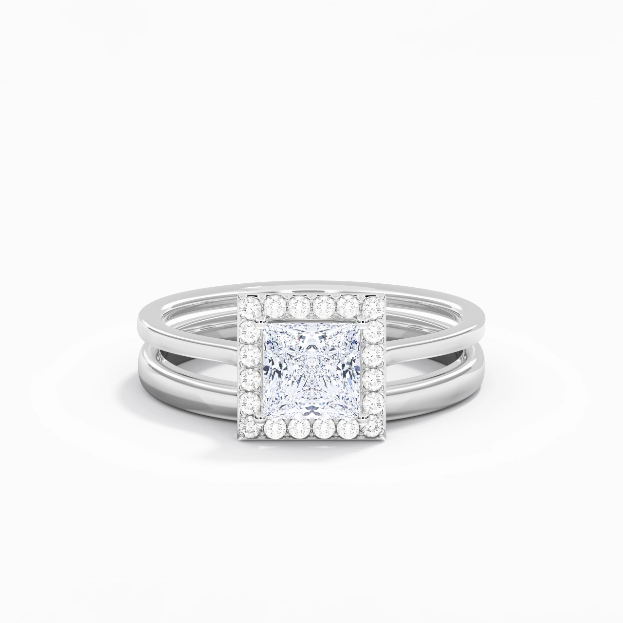 Plated Art Deco Bridal Set