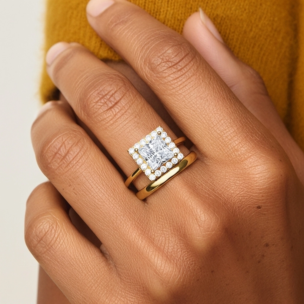 Plated Art Deco Bridal Set