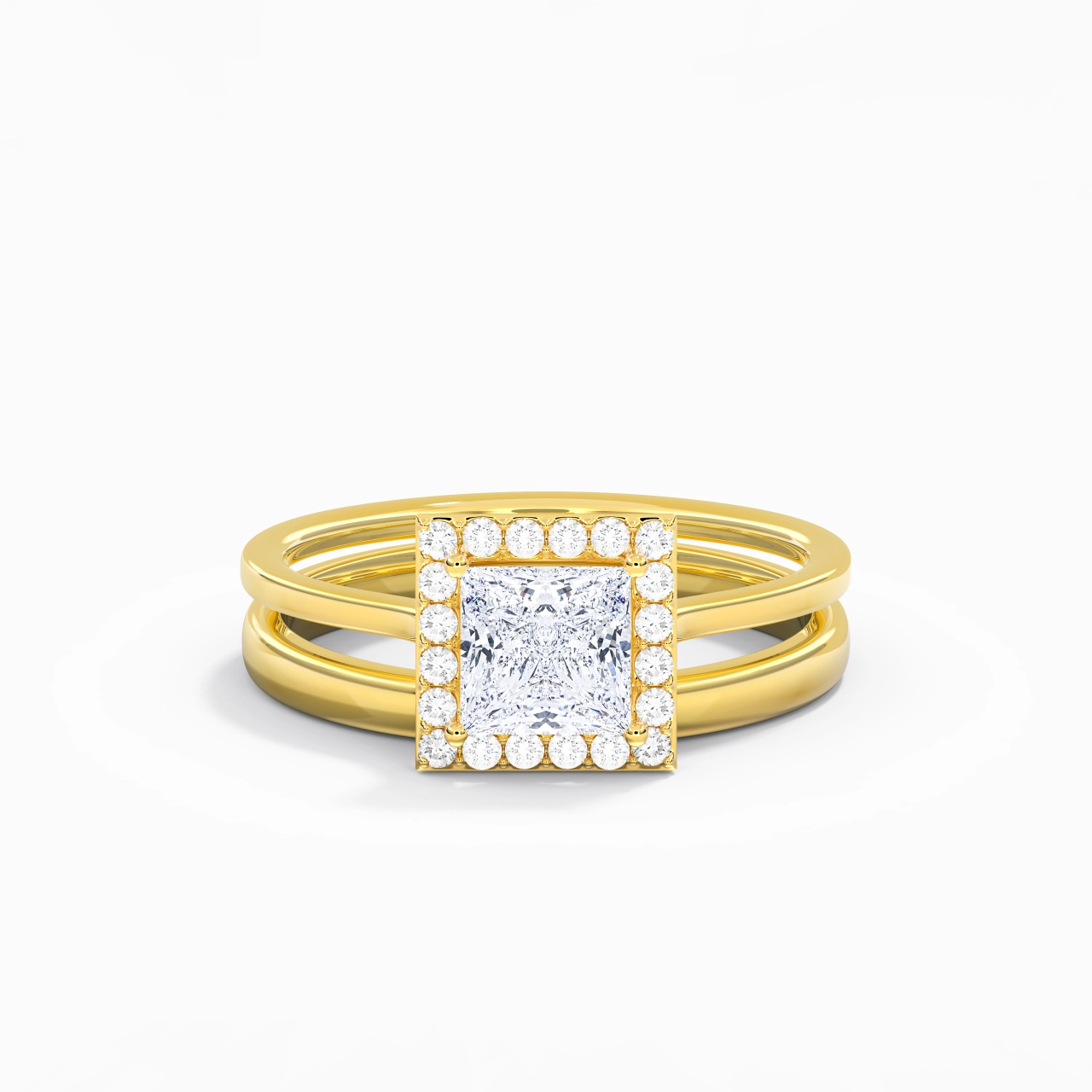 Plated Art Deco Bridal Set