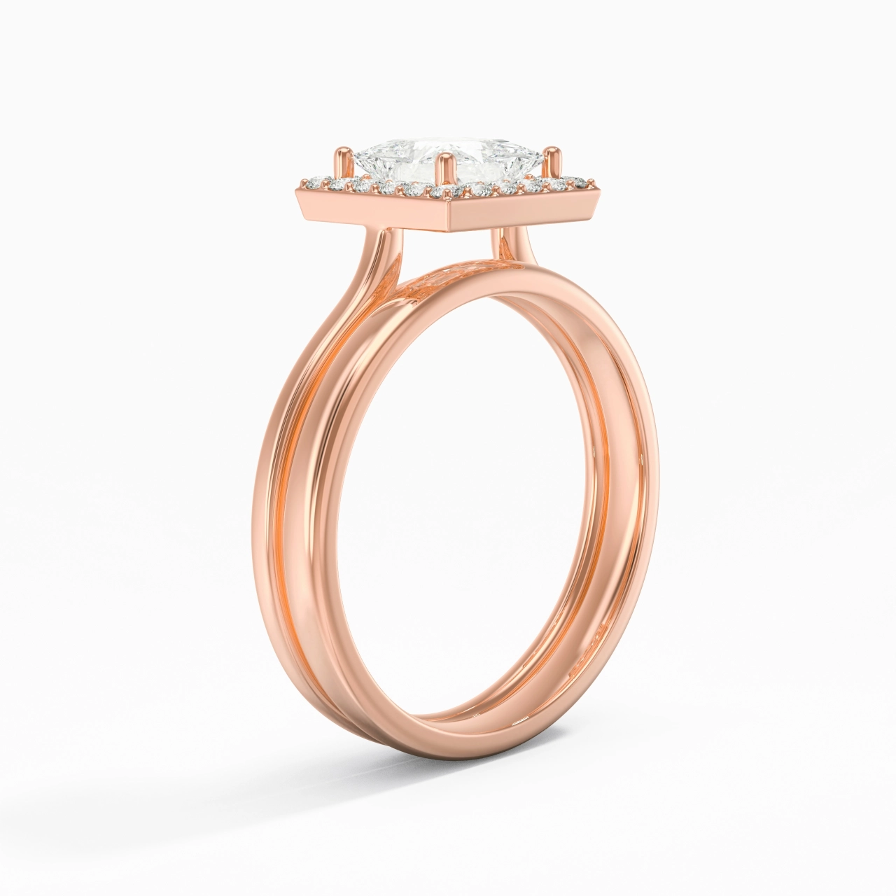 Plated Art Deco Bridal Set