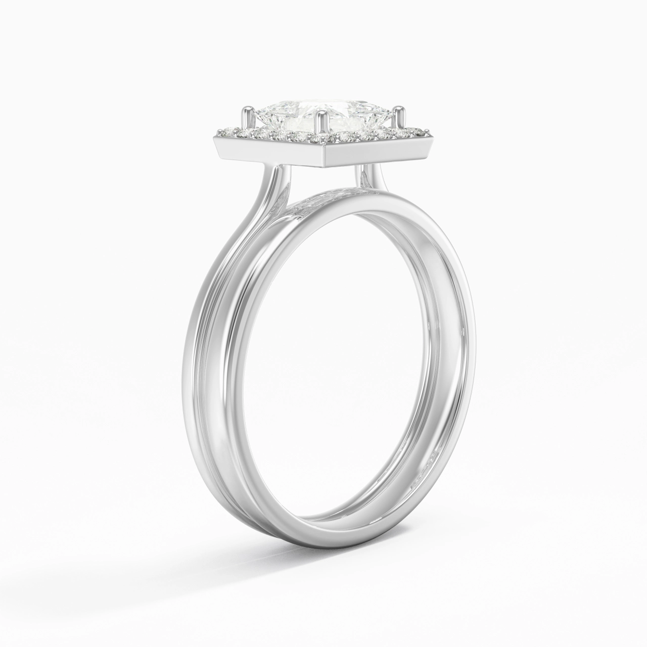 Plated Art Deco Bridal Set