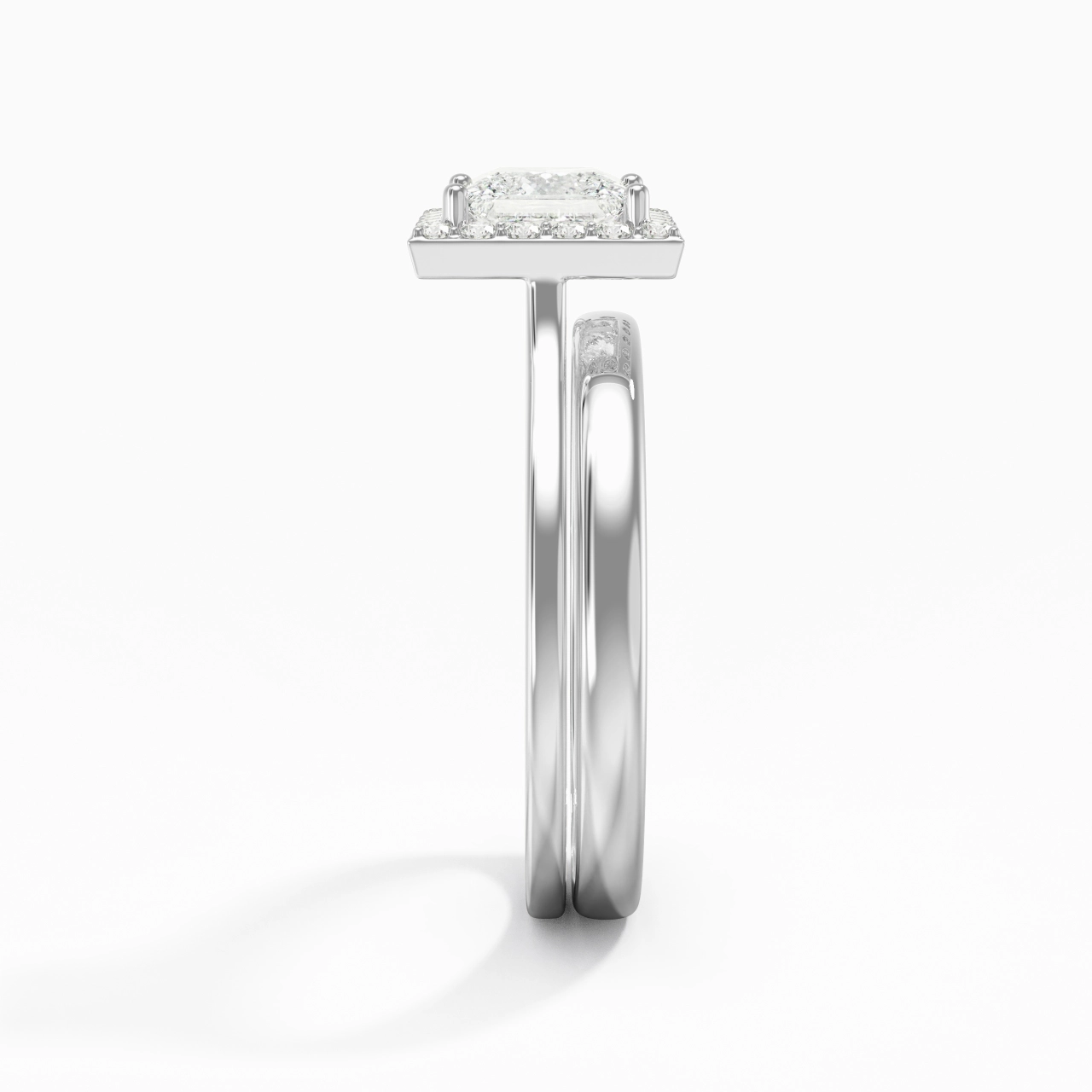 Plated Art Deco Bridal Set