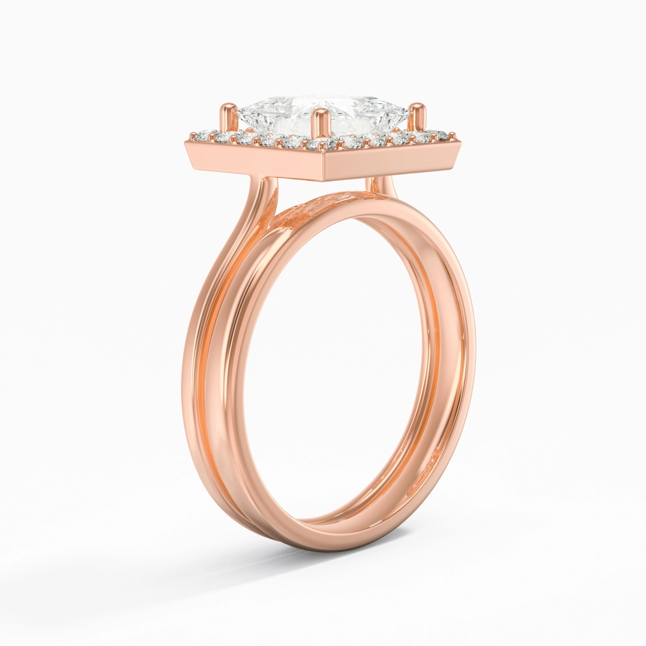 Plated Art Deco Bridal Set