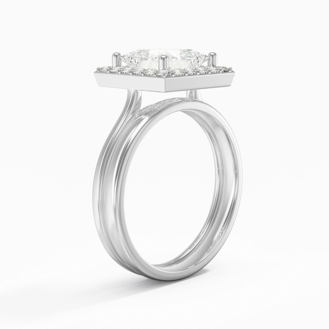 Plated Art Deco Bridal Set