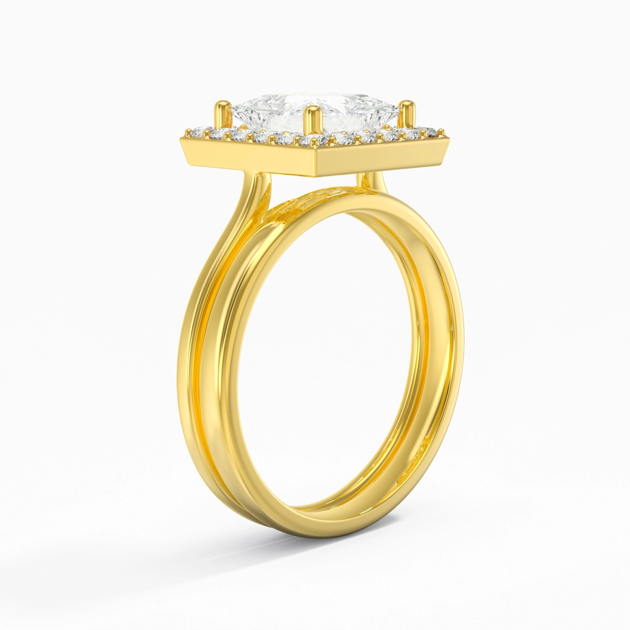 Plated Art Deco Bridal Set
