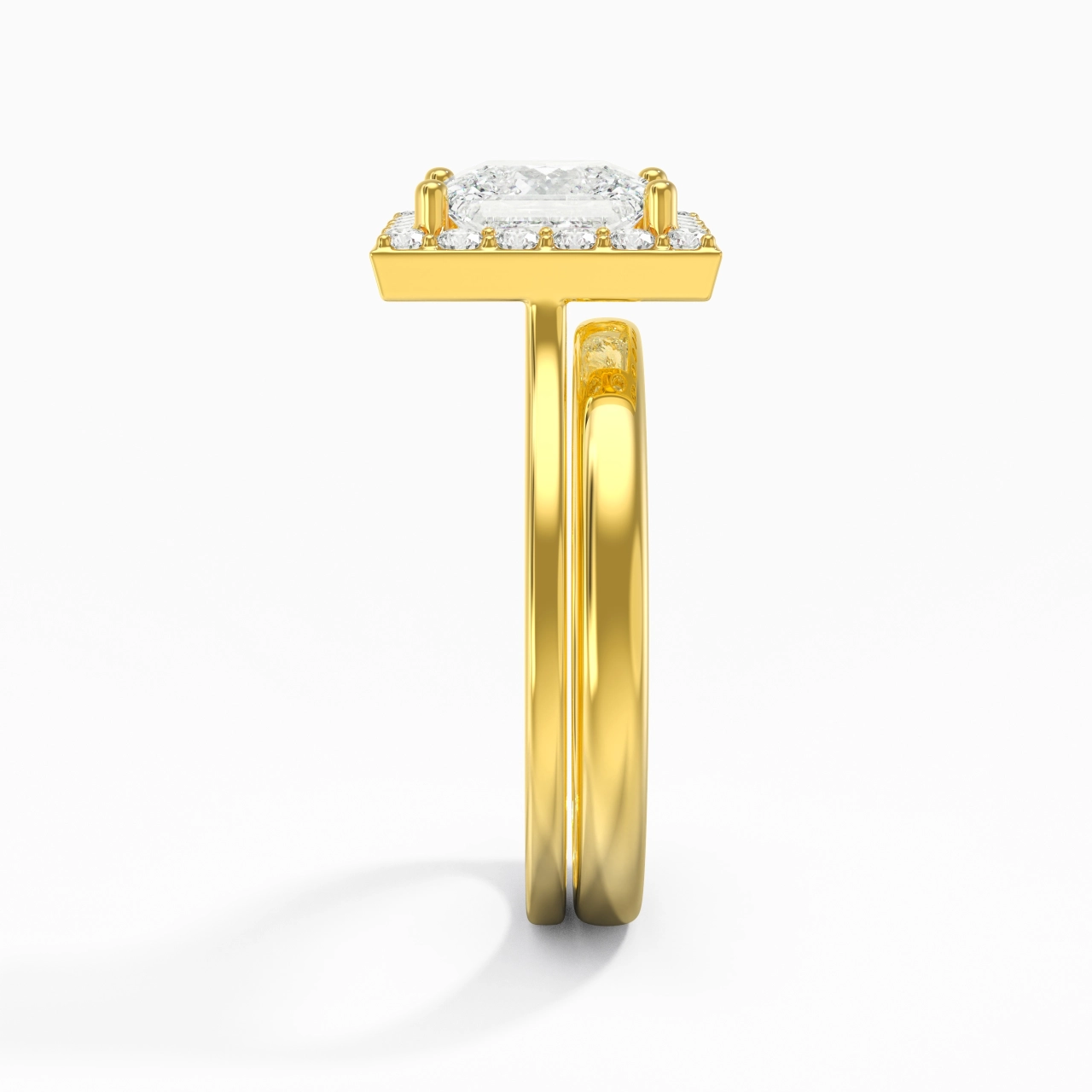 Plated Art Deco Bridal Set