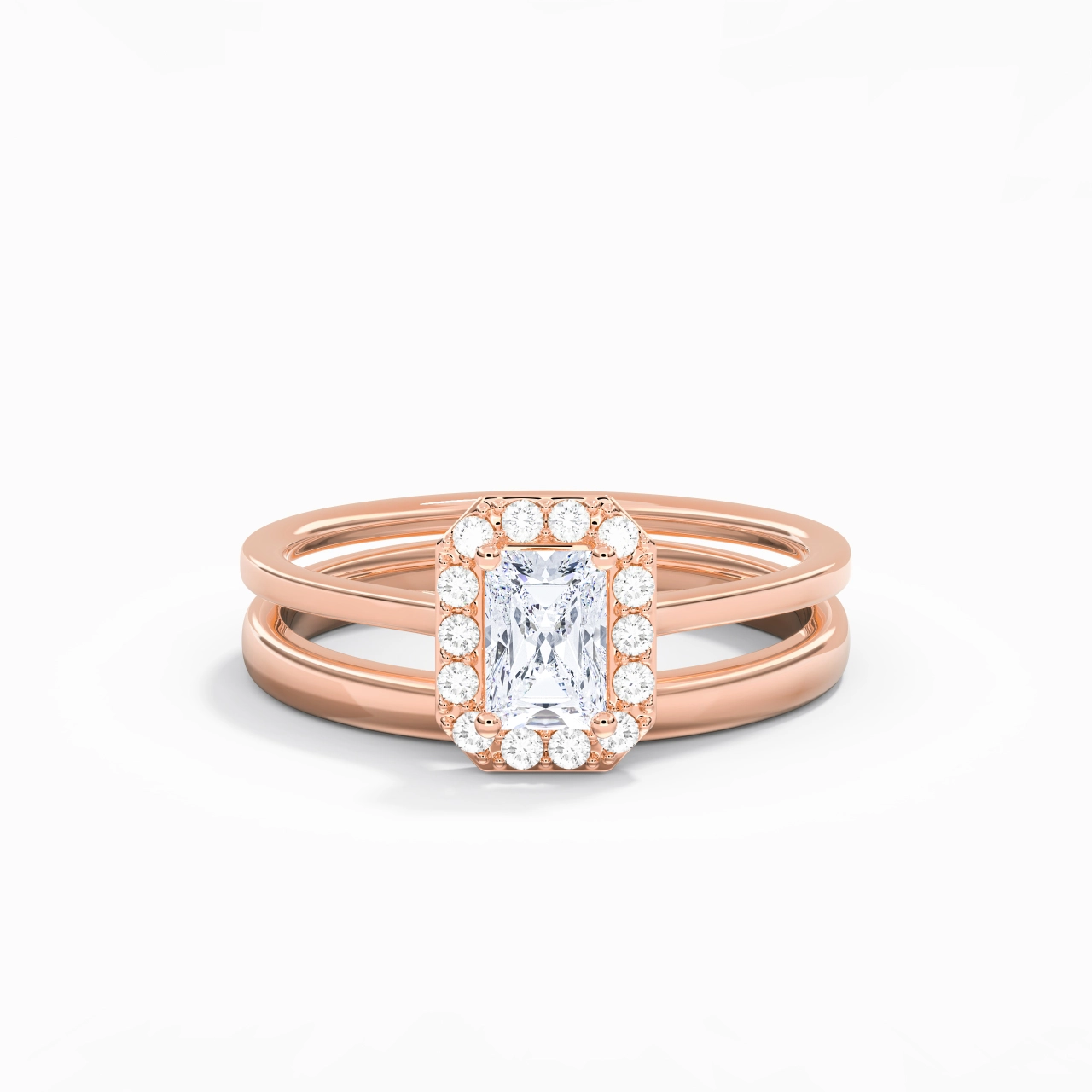 Plated Art Deco Bridal Set