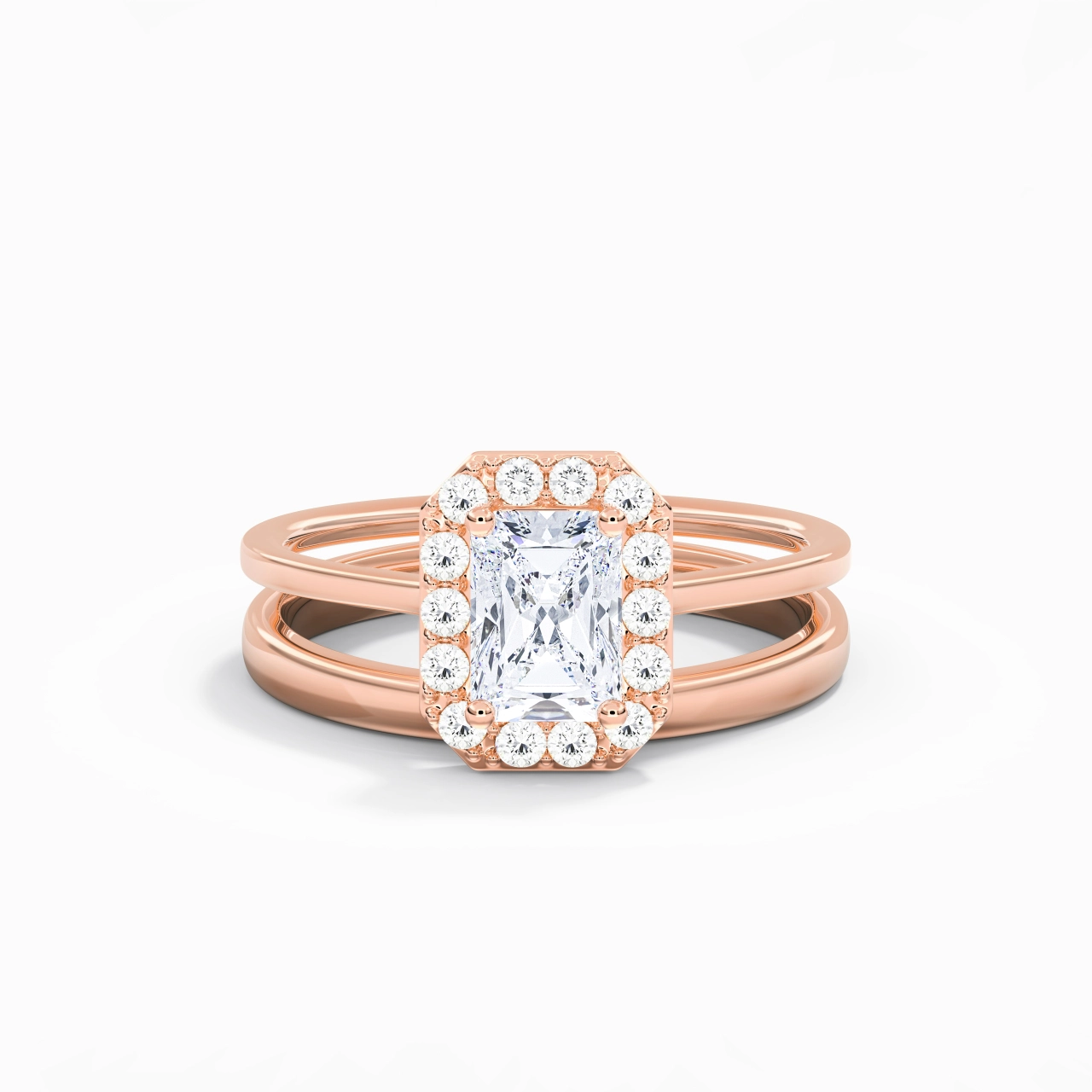 Plated Art Deco Bridal Set