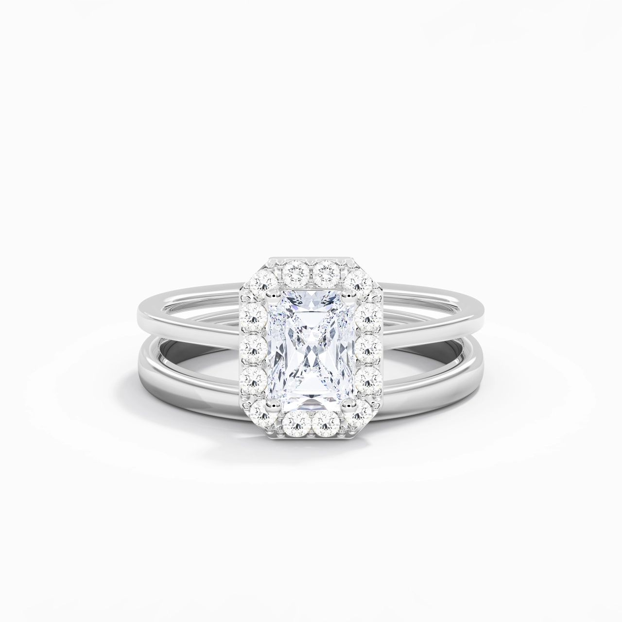 Plated Art Deco Bridal Set