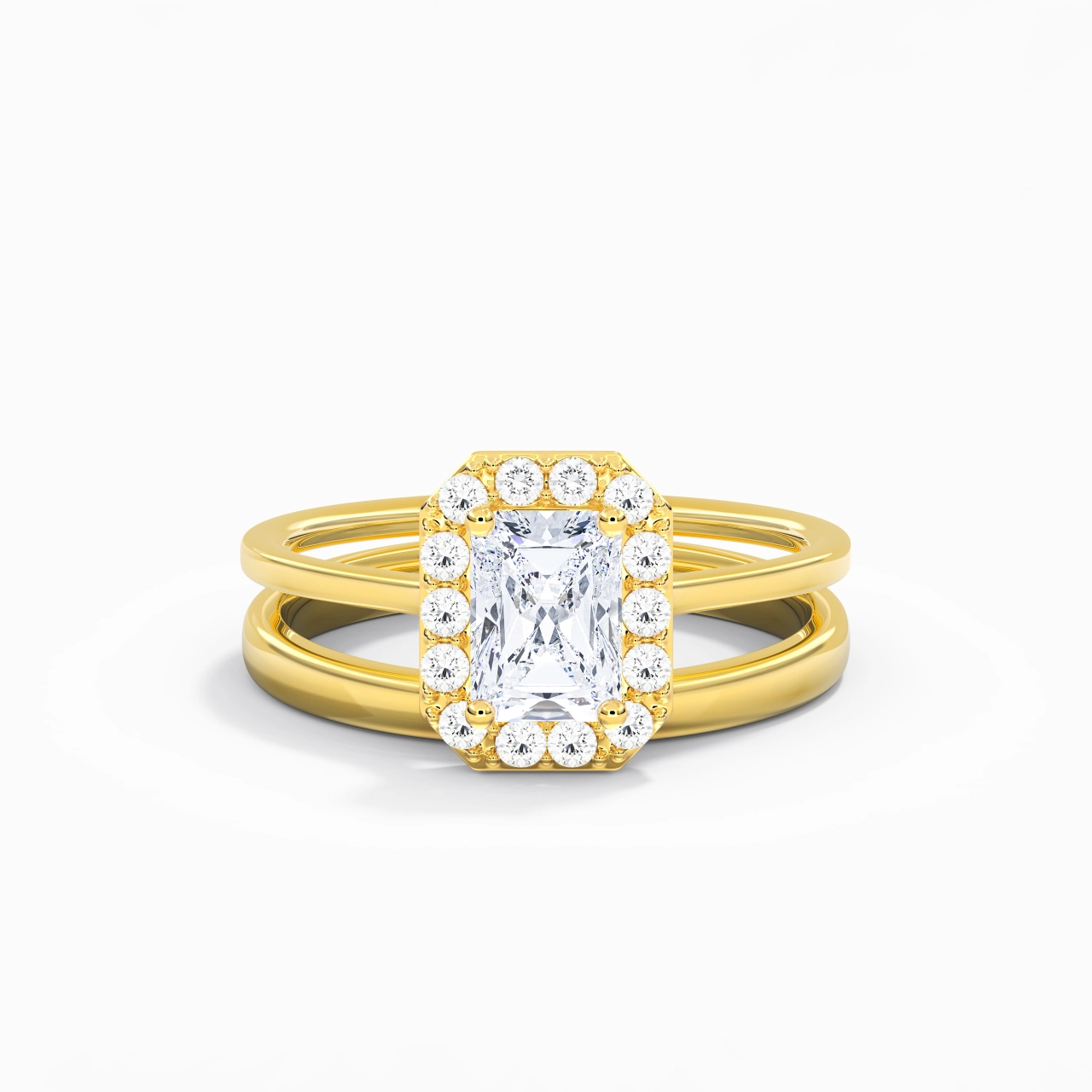 Plated Art Deco Bridal Set