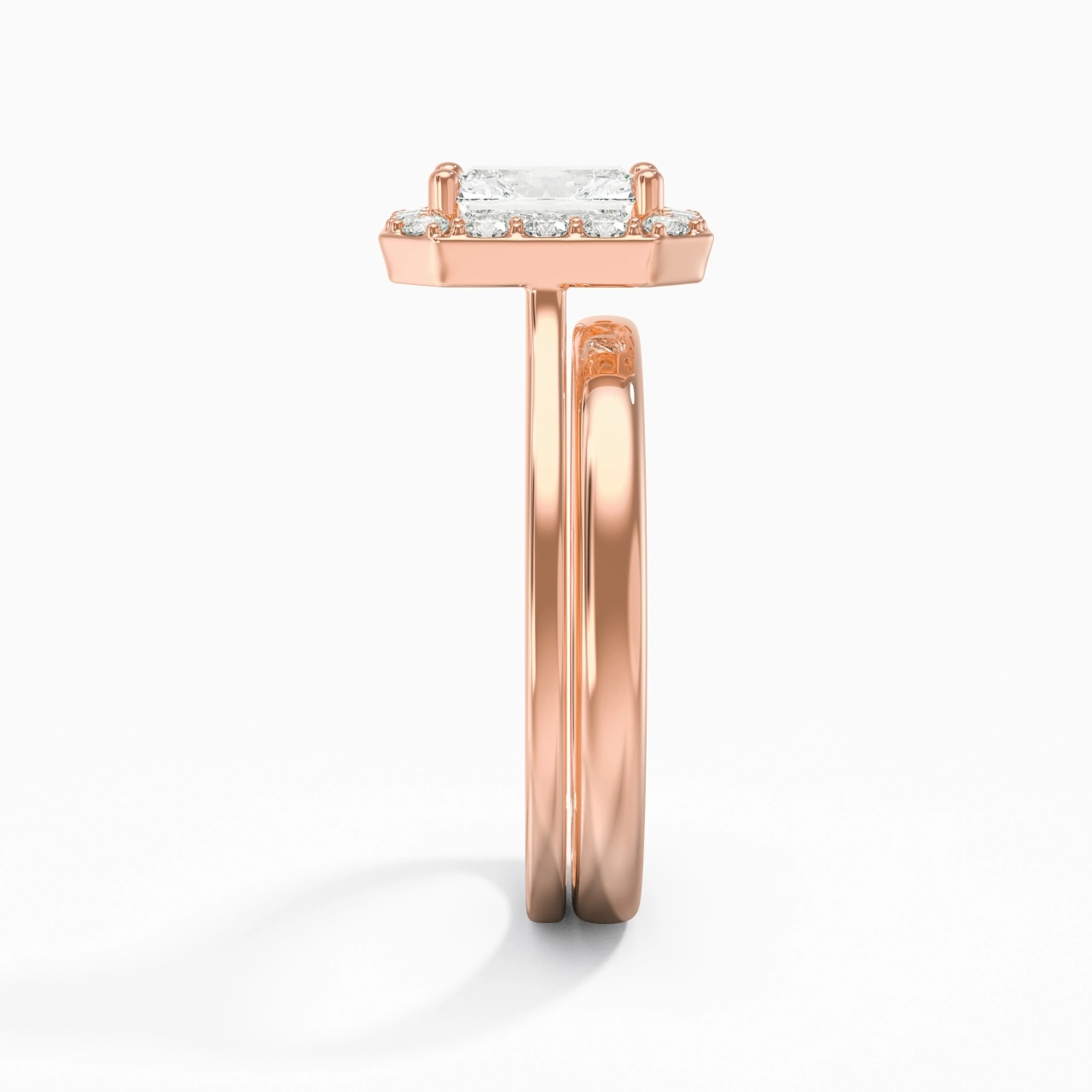 Plated Art Deco Bridal Set