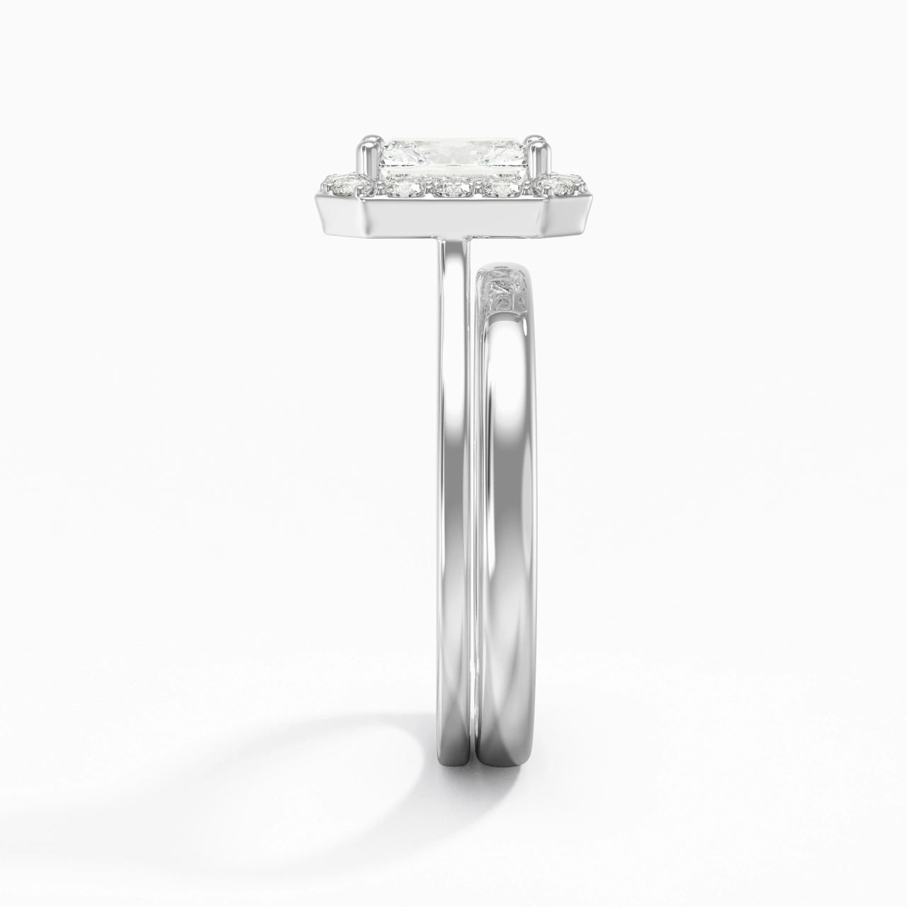 Plated Art Deco Bridal Set