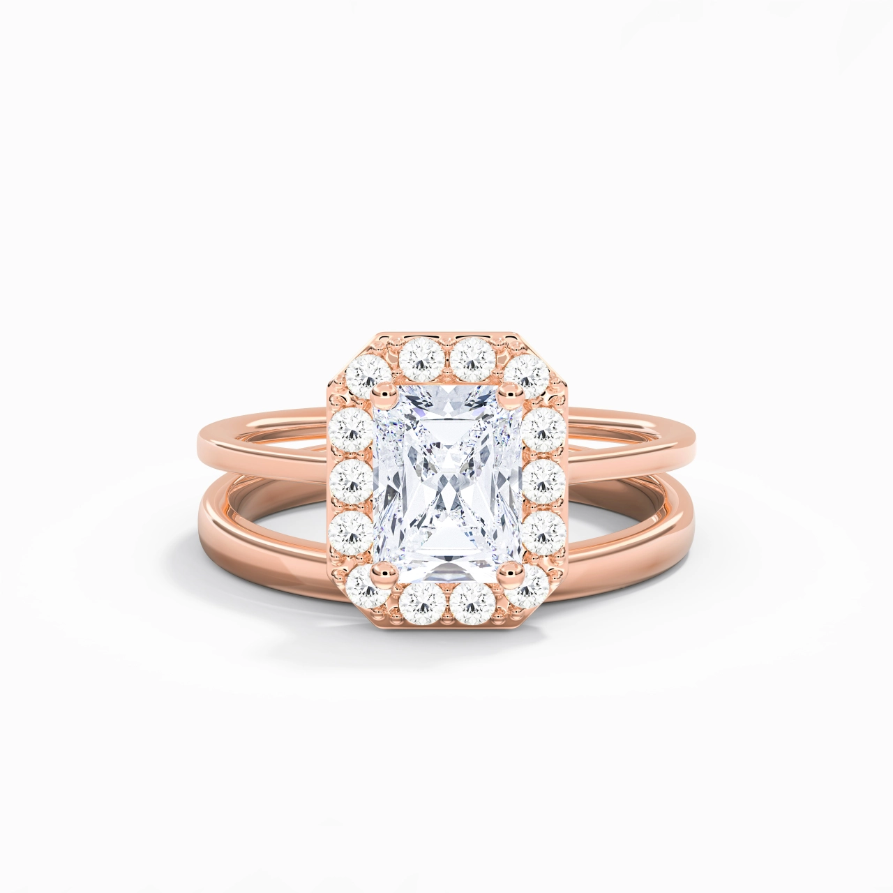 Plated Art Deco Bridal Set