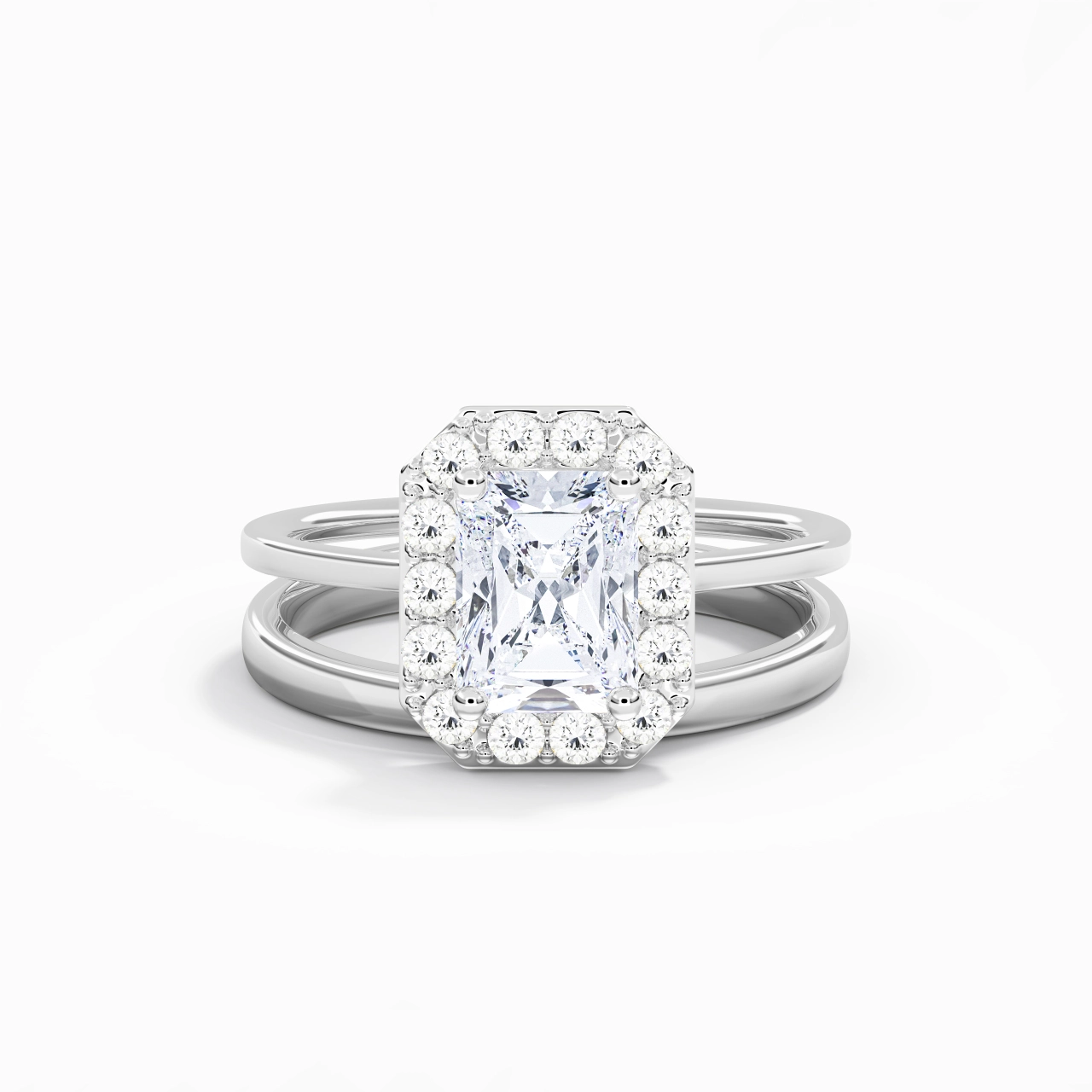 Plated Art Deco Bridal Set