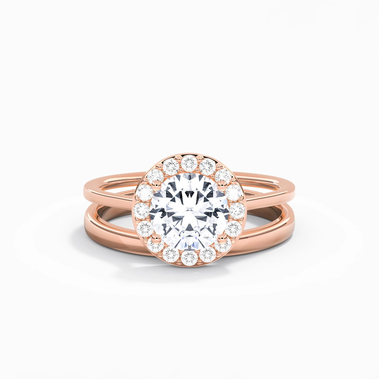 Plated Art Deco Bridal Set