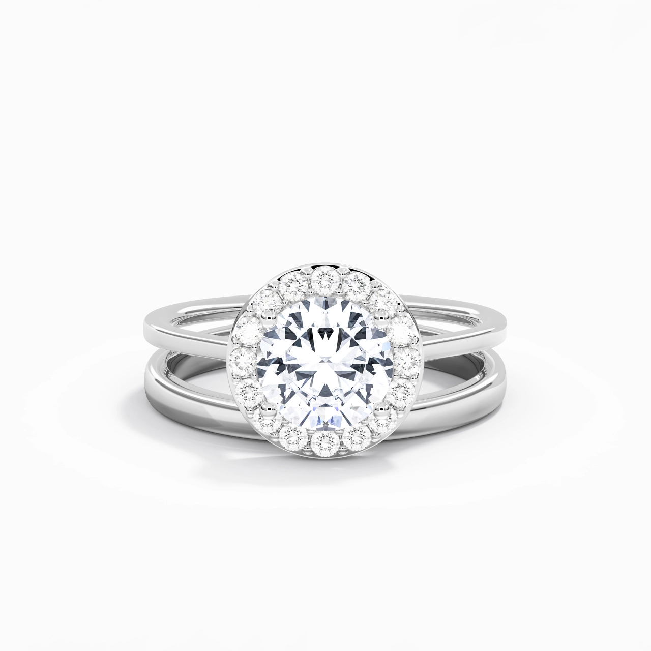 Plated Art Deco Bridal Set