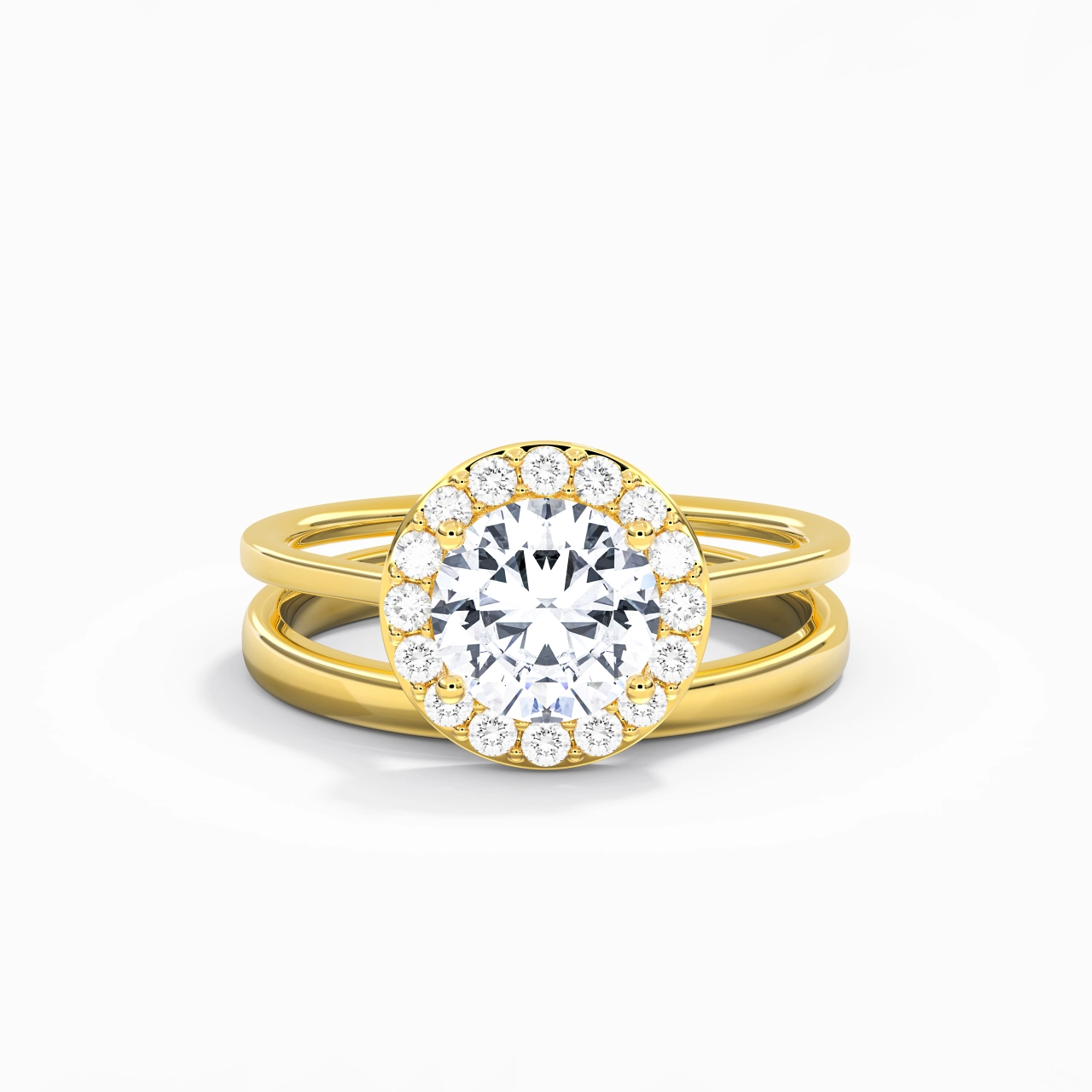 Plated Art Deco Bridal Set
