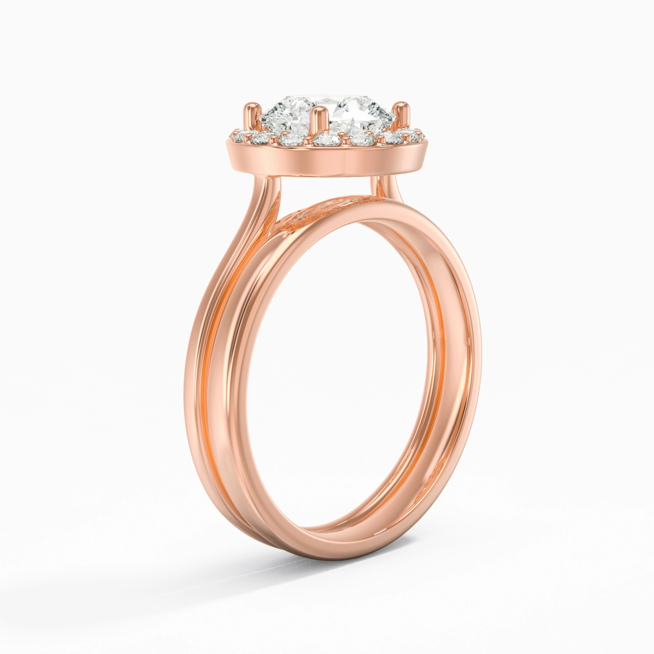 Plated Art Deco Bridal Set