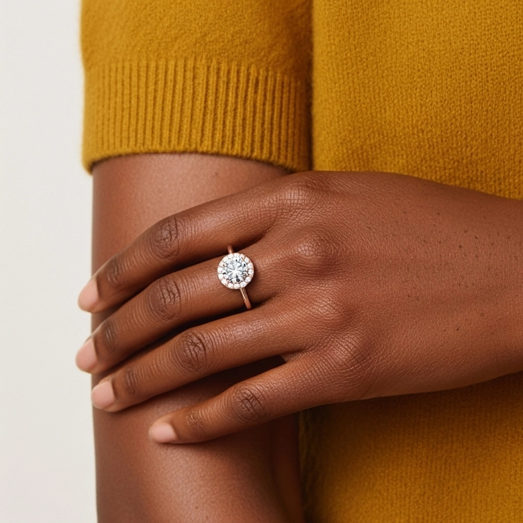 Chapado Art Deco Conjunto Nupcial