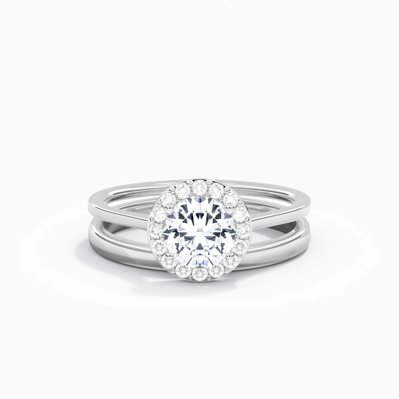 Plated Art Deco Bridal Set