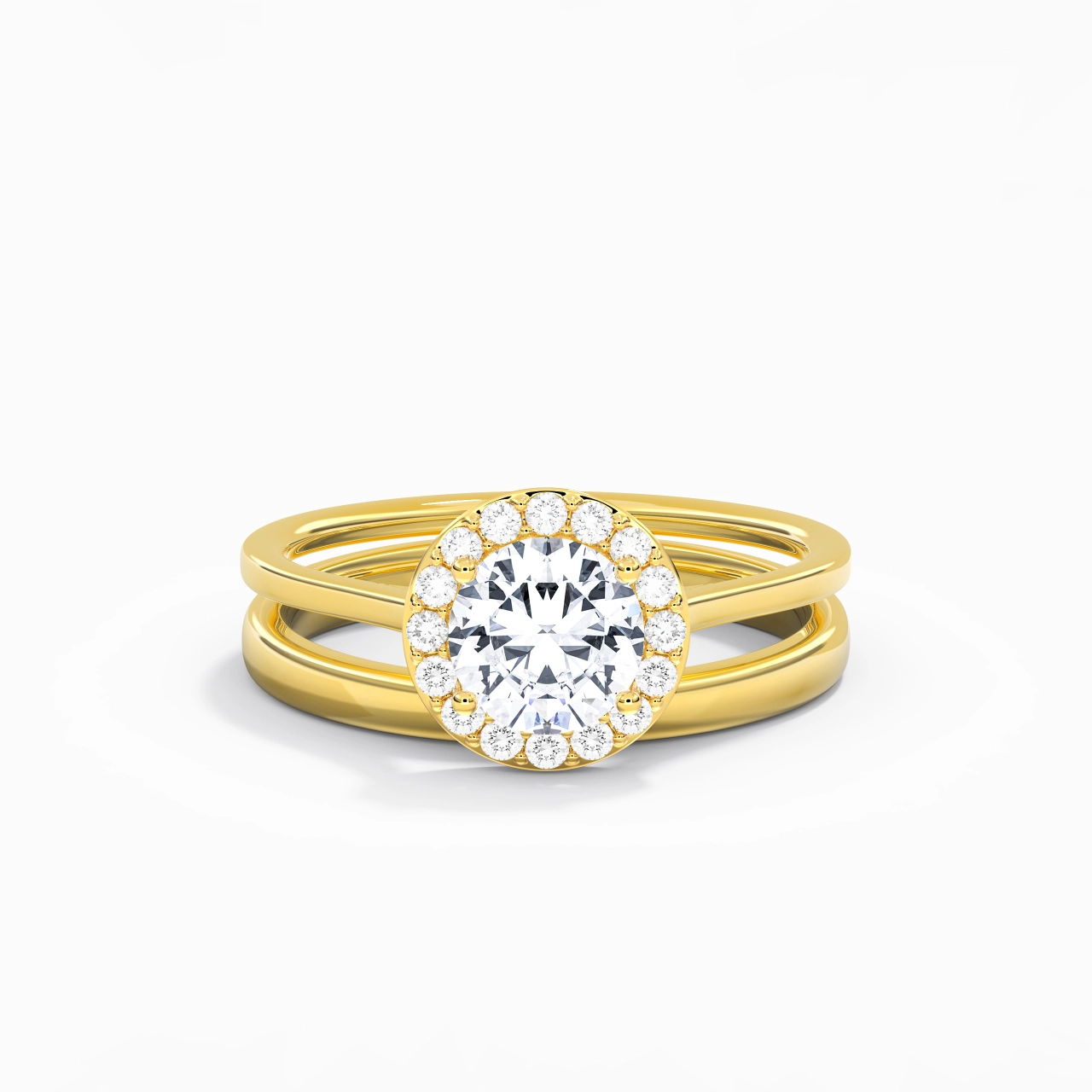 Plated Art Deco Bridal Set