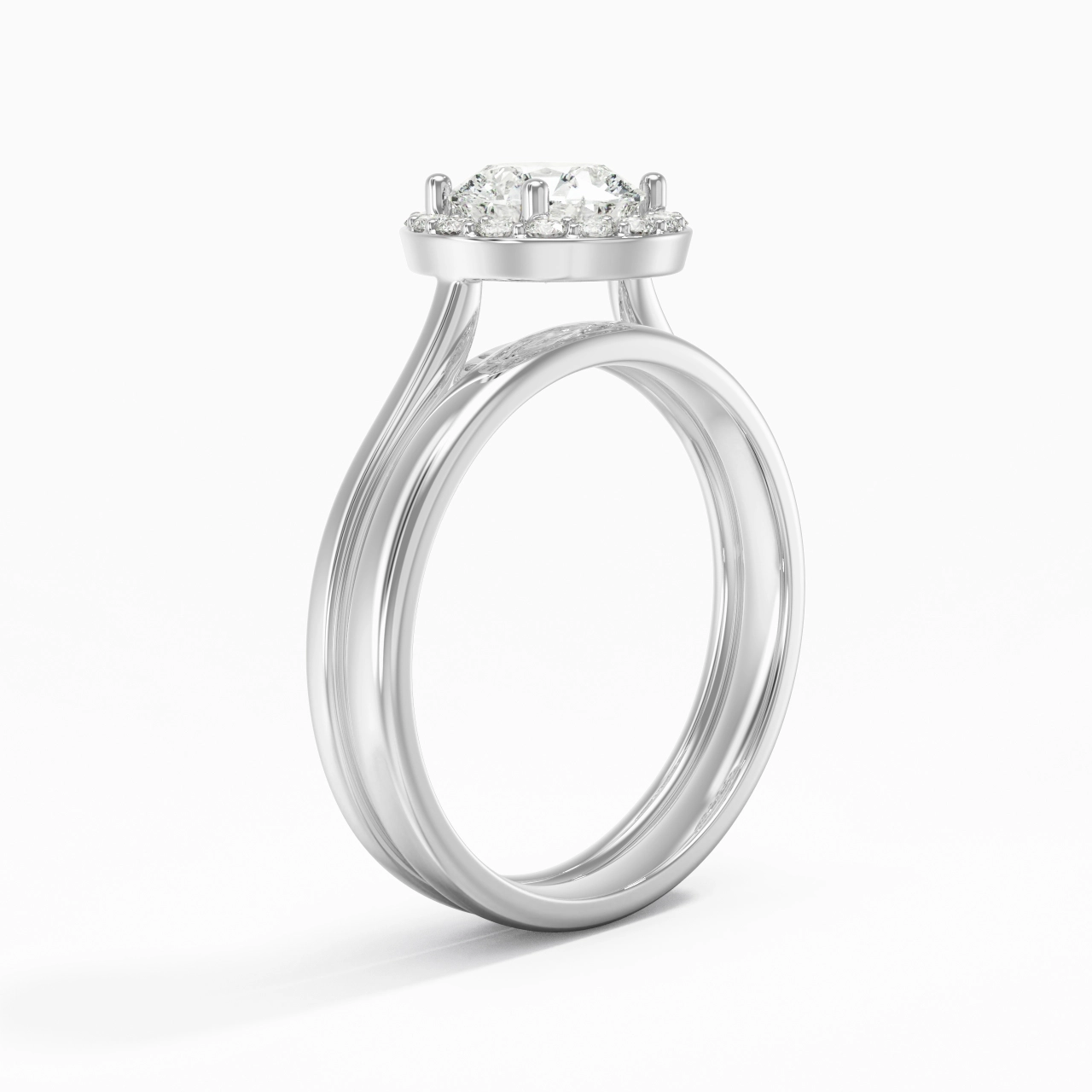Plated Art Deco Bridal Set