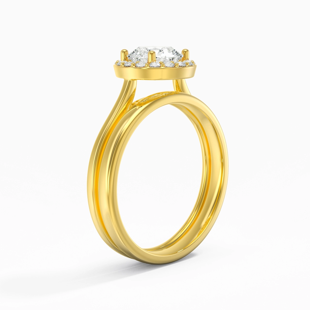 Plated Art Deco Bridal Set