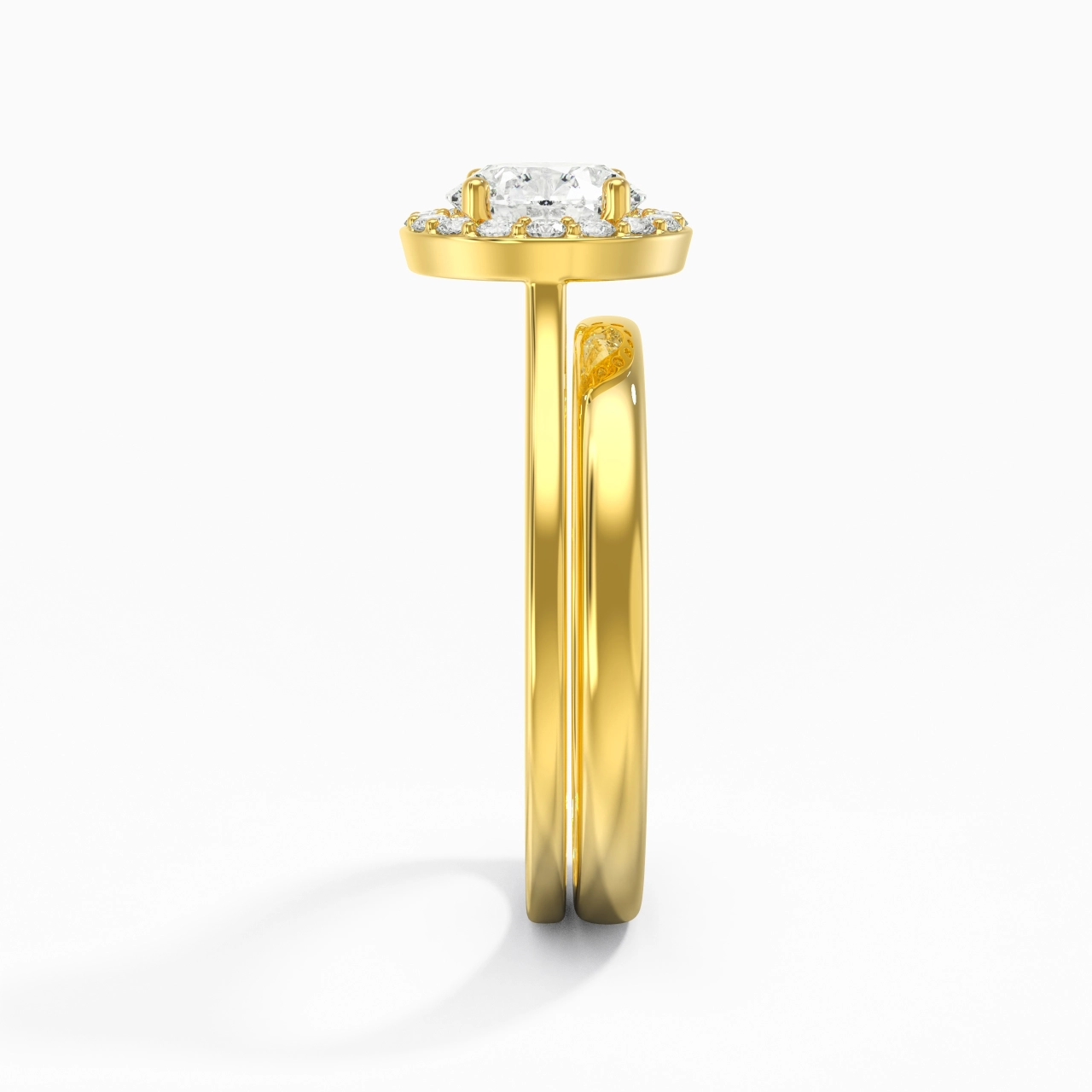 Plated Art Deco Bridal Set