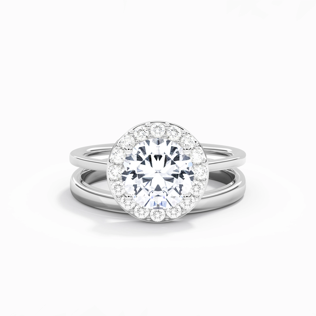 Plated Art Deco Bridal Set