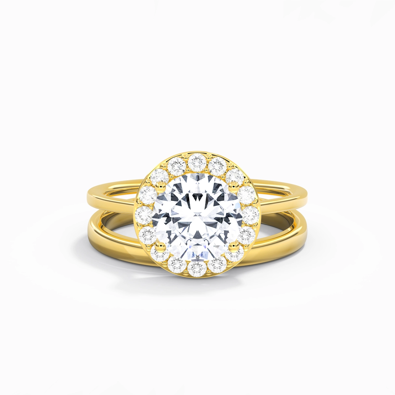 Plated Art Deco Bridal Set
