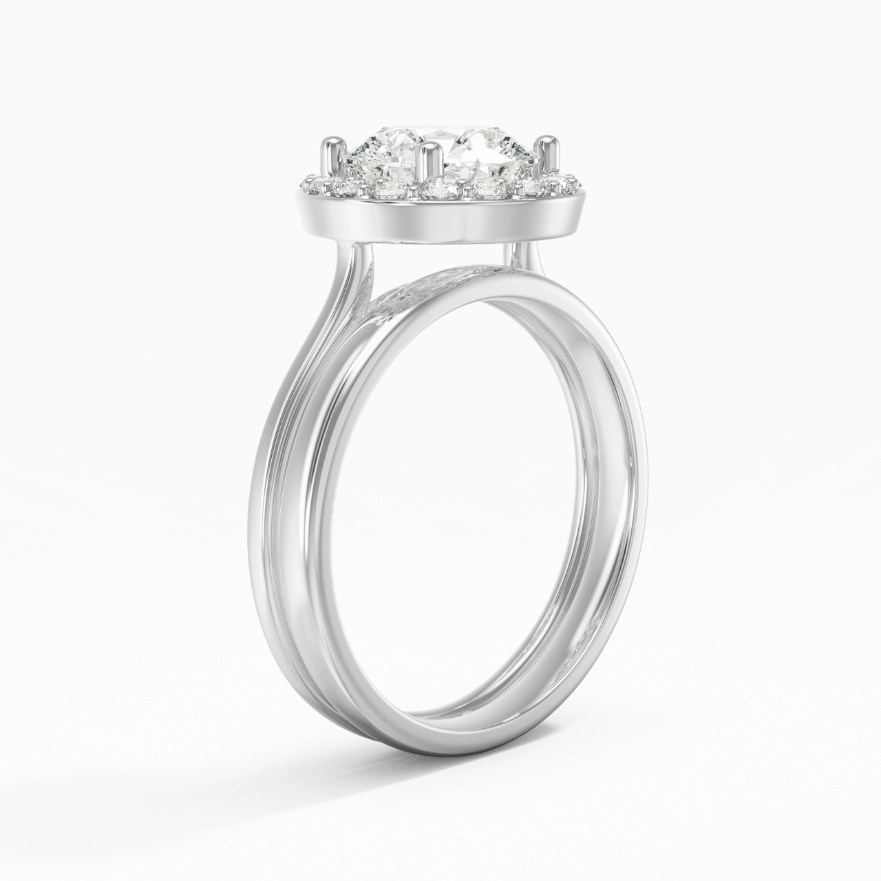 Plated Art Deco Bridal Set