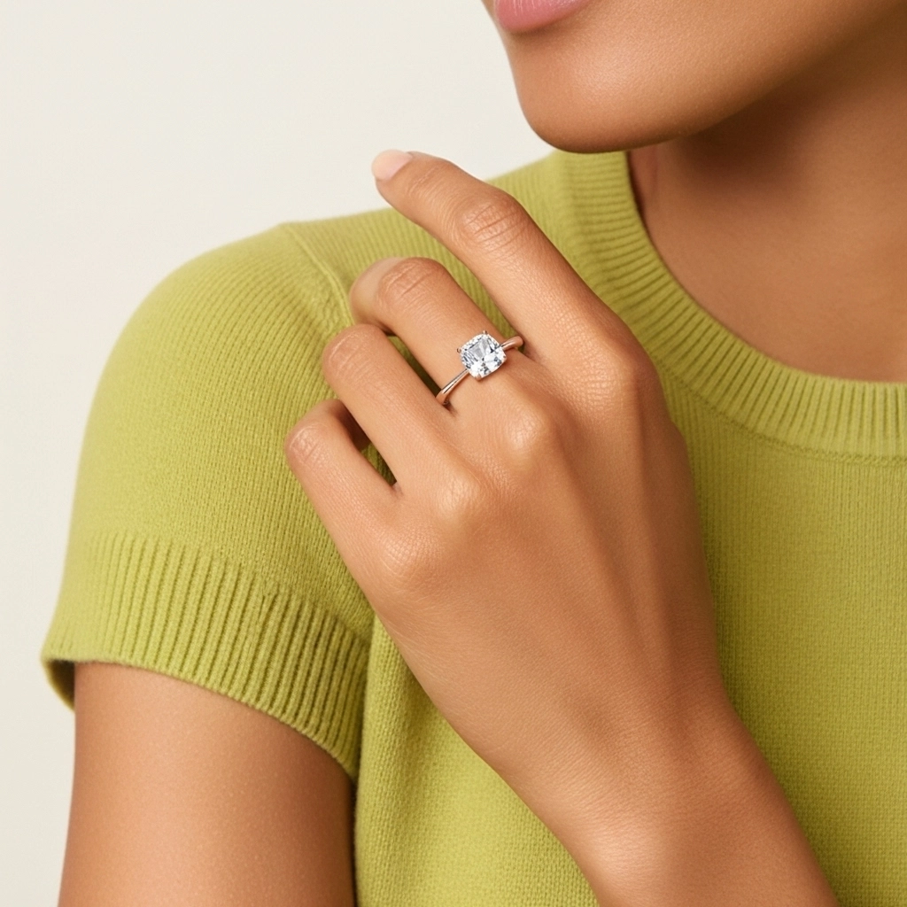 Classic Cushion Cut Engagement Ring