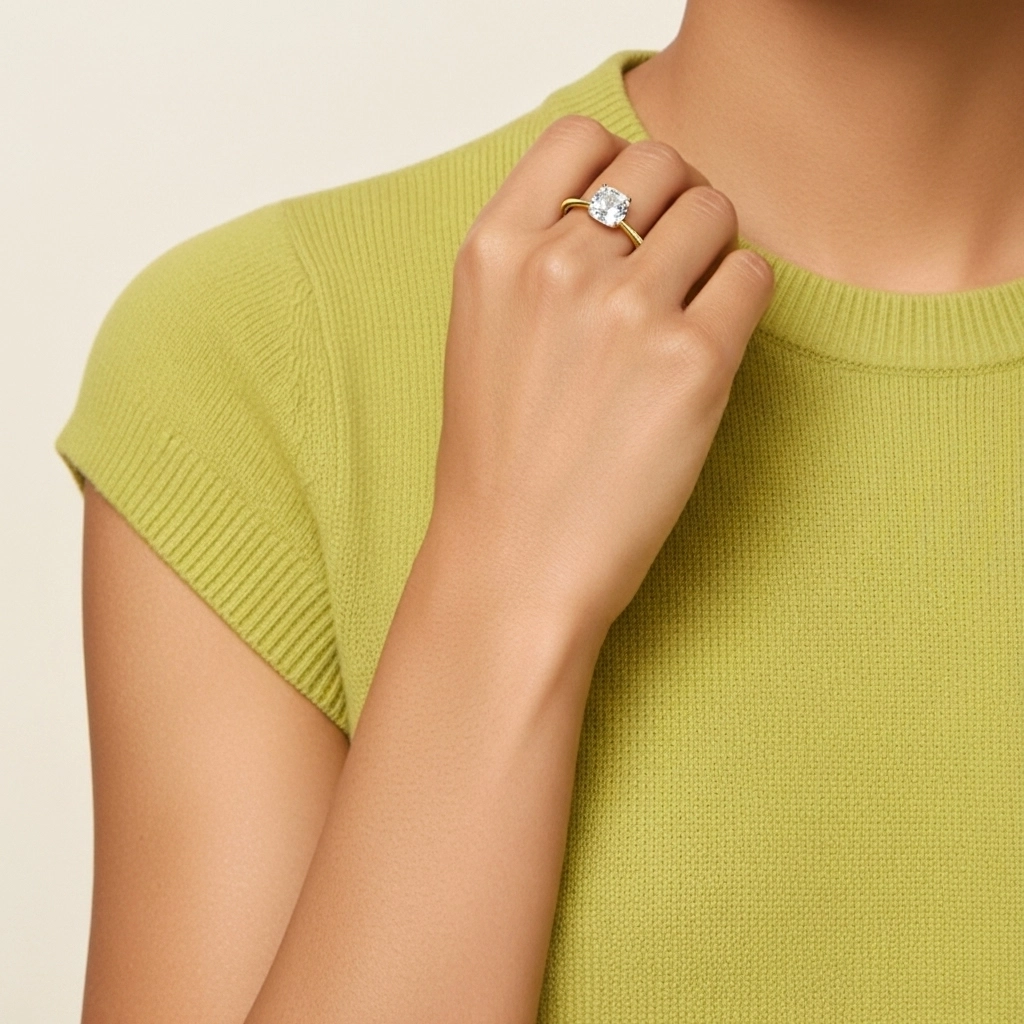 Classic Cushion Cut Engagement Ring