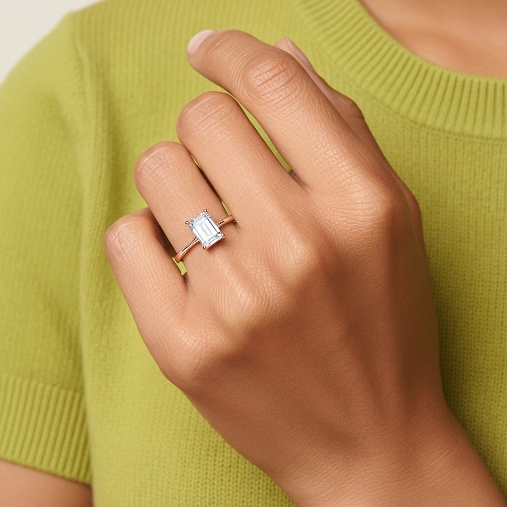 Classic Emerald Cut Engagement Ring