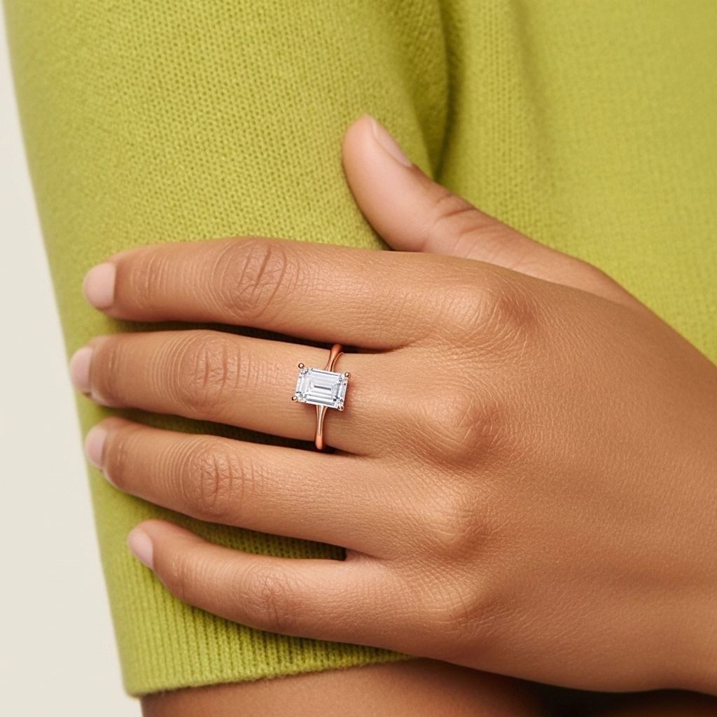 Classic Emerald Cut Engagement Ring