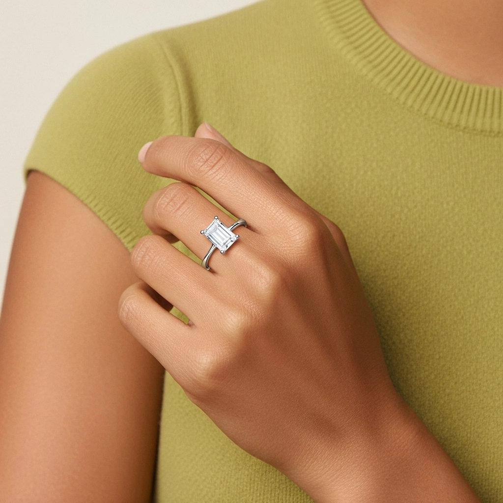 Classic Emerald Cut Engagement Ring