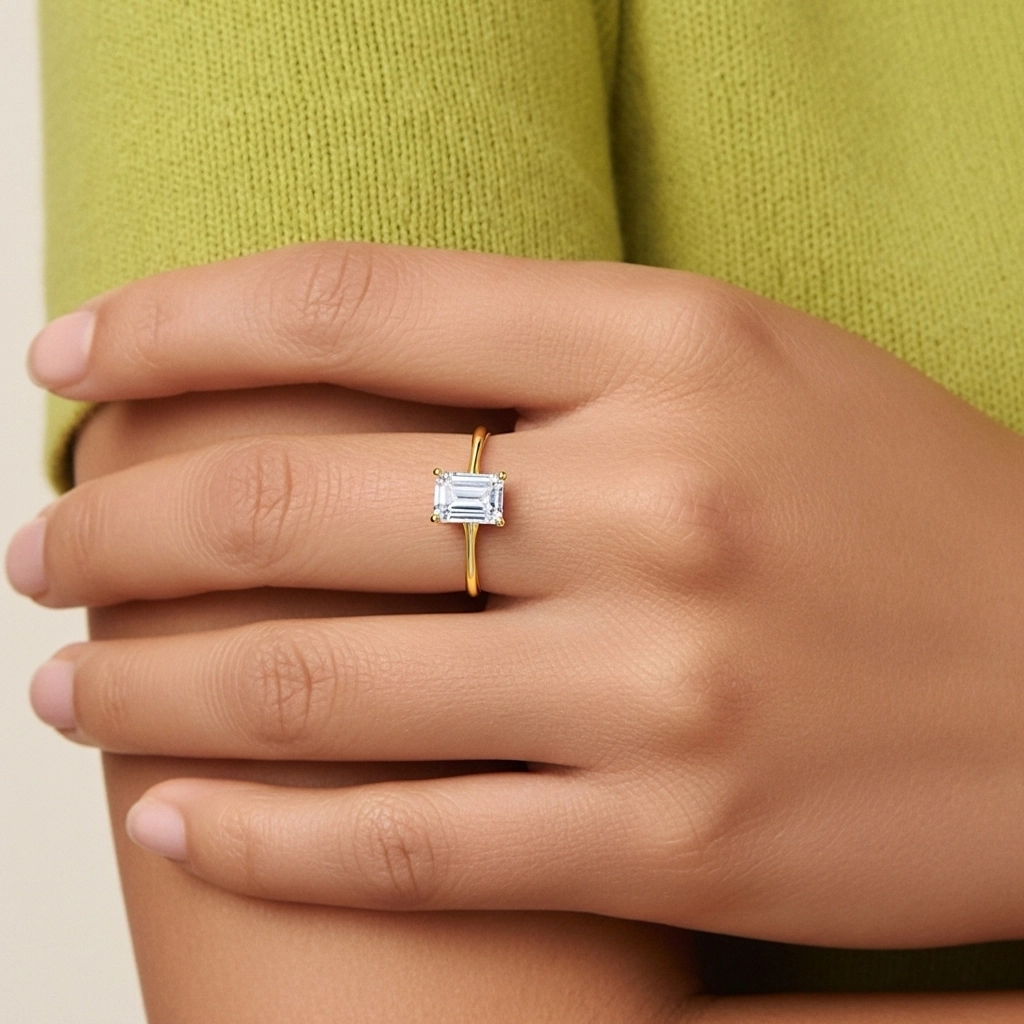Classic Emerald Cut Engagement Ring