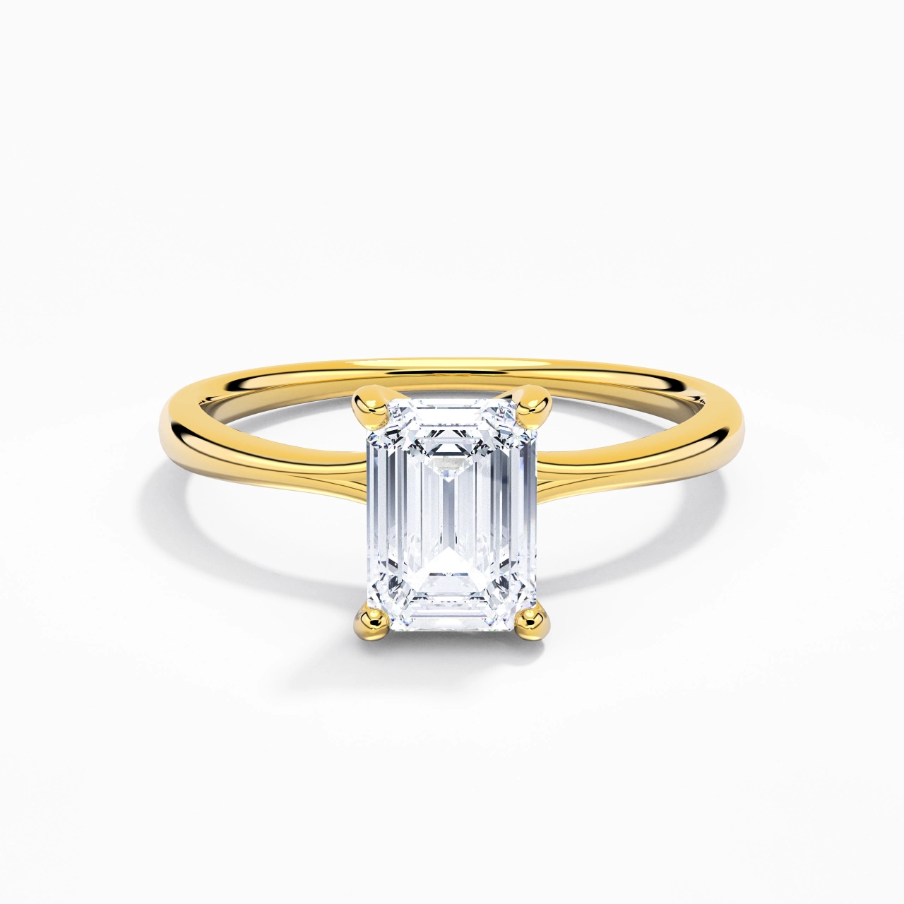 Classic Emerald Cut Engagement Ring