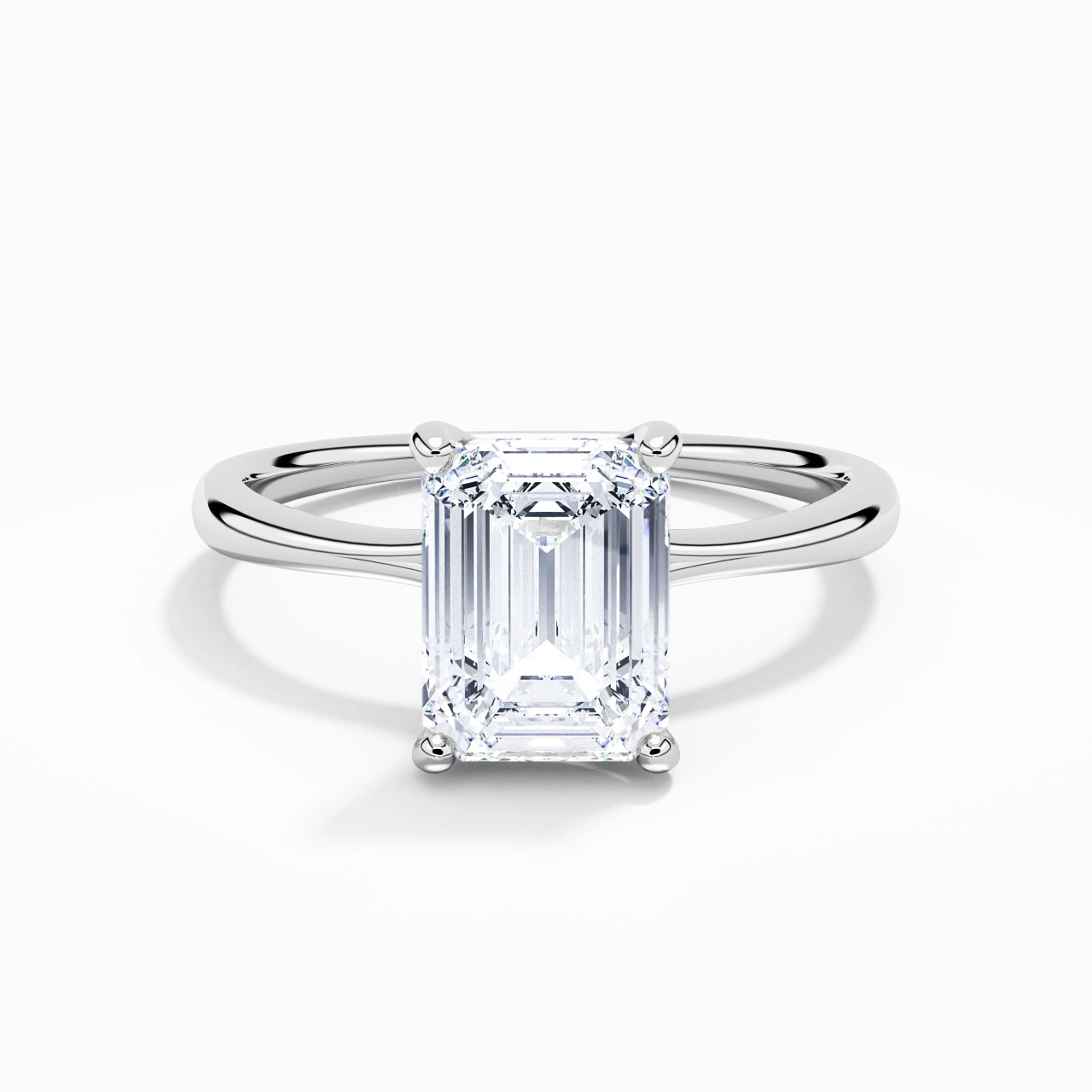 Classic Emerald Cut Engagement Ring